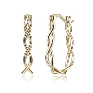 Silver Hoop Earrings For Women 2018 Prevent Allergy Classic Gold Earrings Trendy Gift