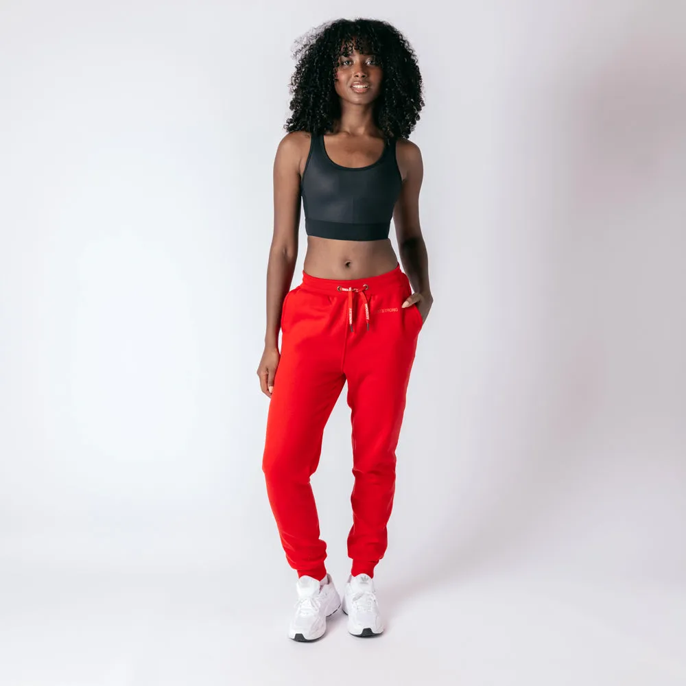 Slim Joggers - Ruby Red