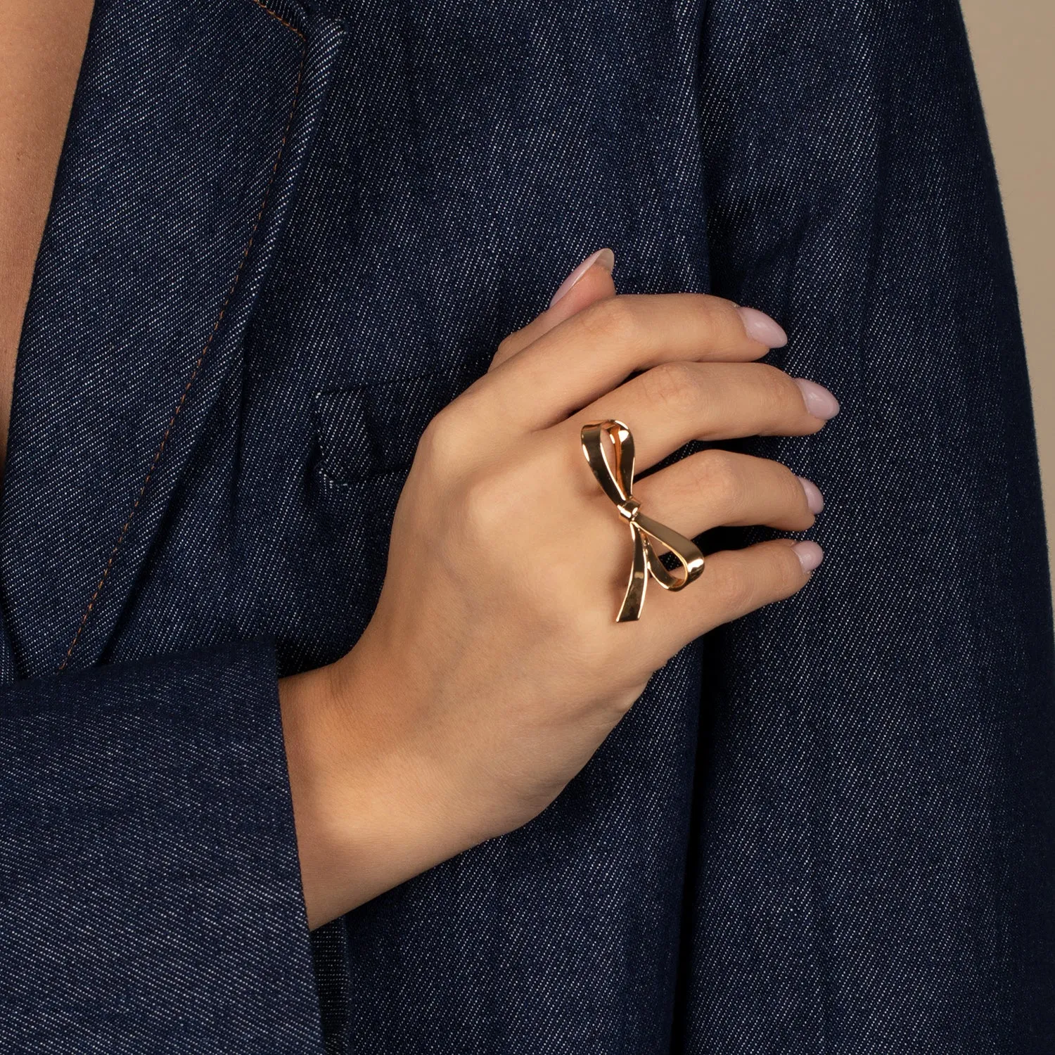 Solid Bow Tie Ring