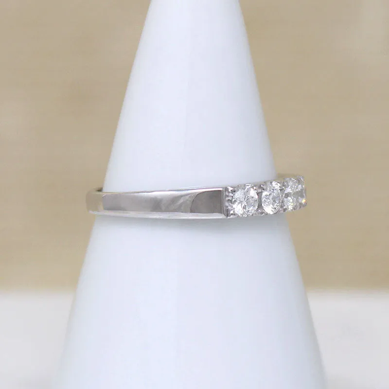 Sophisticated Five Diamond & White Gold Band by 720