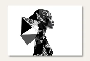 Sophisticated Geometric Silhouette Art Wall Art Poster