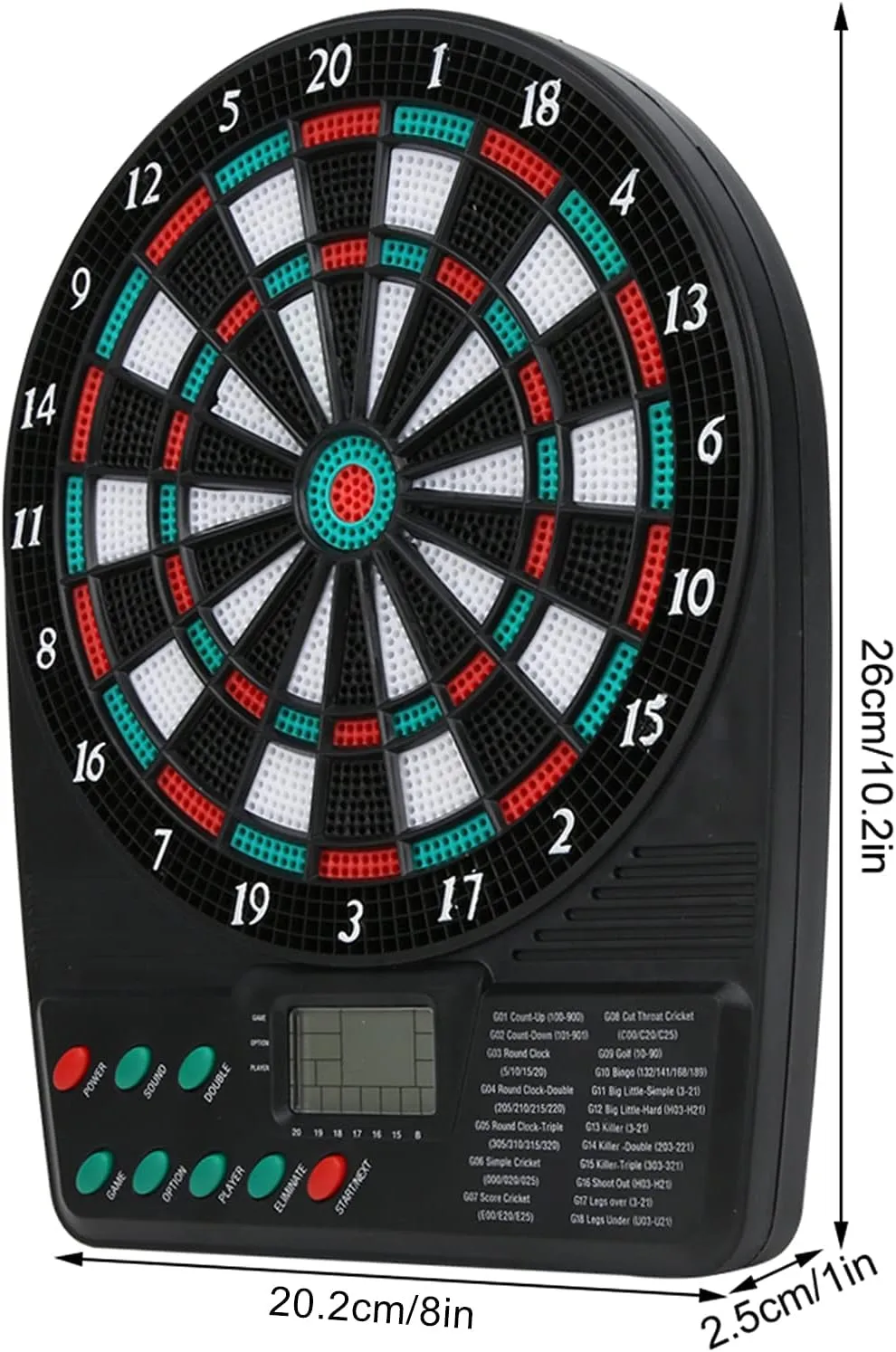 Sports Electronic Dartboard Set, Soft Tip Dart with Automatic Scoring, Standing Board and Cabinet Included, Perfect for Game Room Accessory