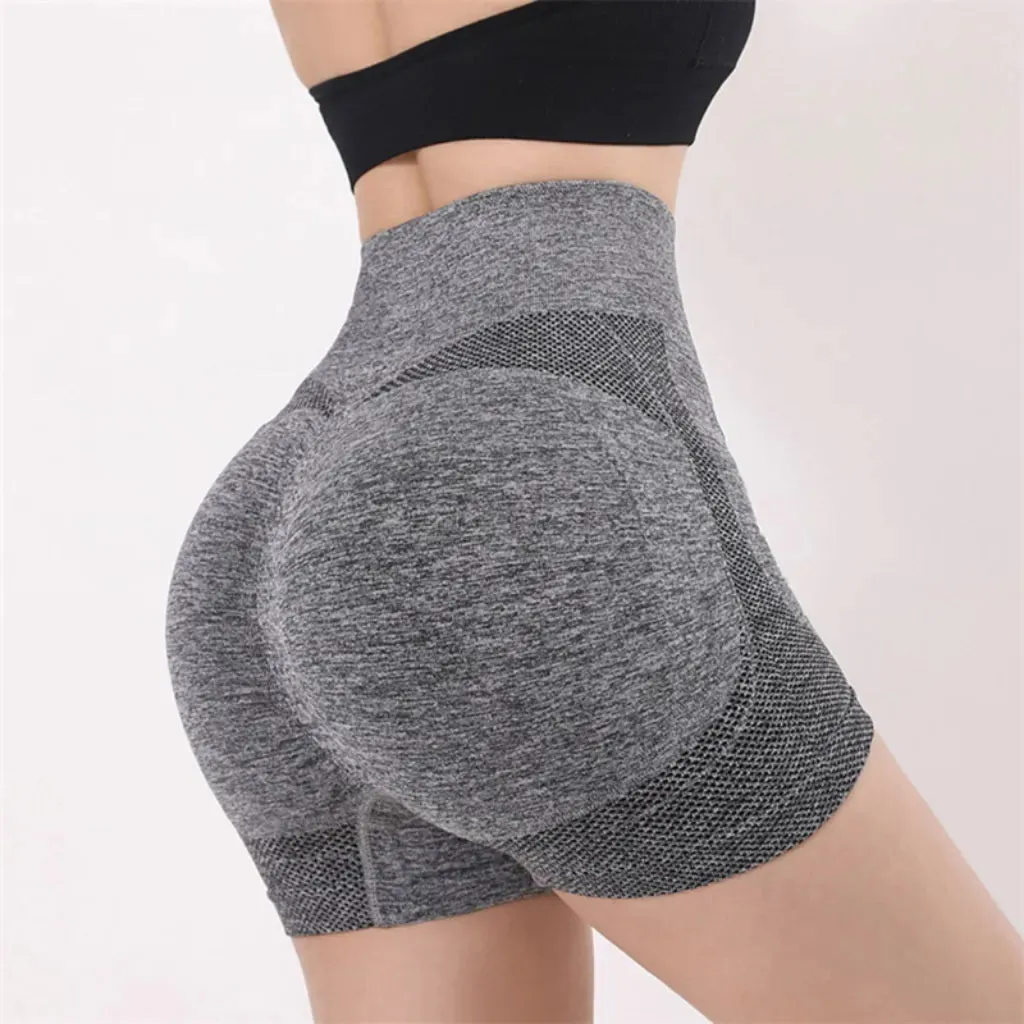 Stay Active and Stylish with High Waist Push Up Sports Shorts for Women: Perfect for Cycling, Jogging, and Gym Workouts