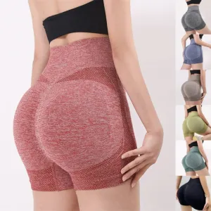 Stay Active and Stylish with High Waist Push Up Sports Shorts for Women: Perfect for Cycling, Jogging, and Gym Workouts