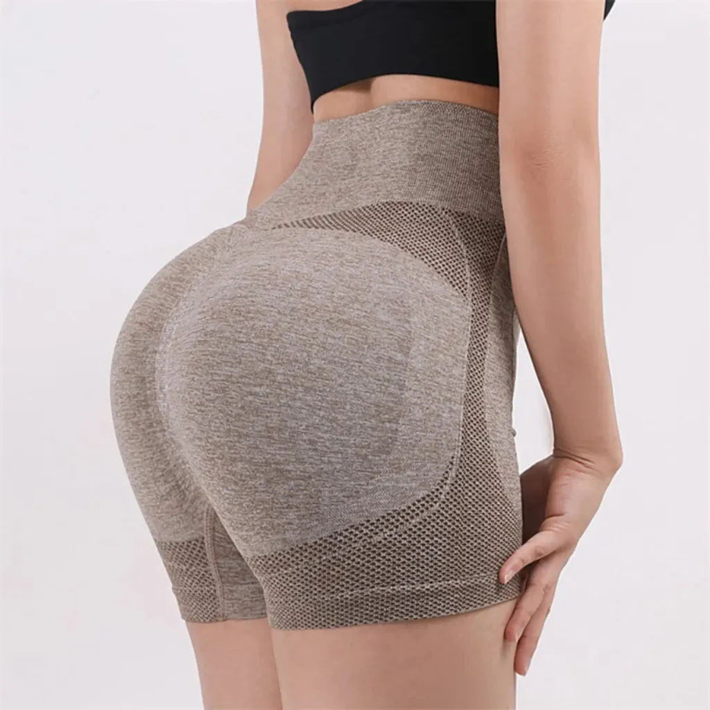 Stay Active and Stylish with High Waist Push Up Sports Shorts for Women: Perfect for Cycling, Jogging, and Gym Workouts