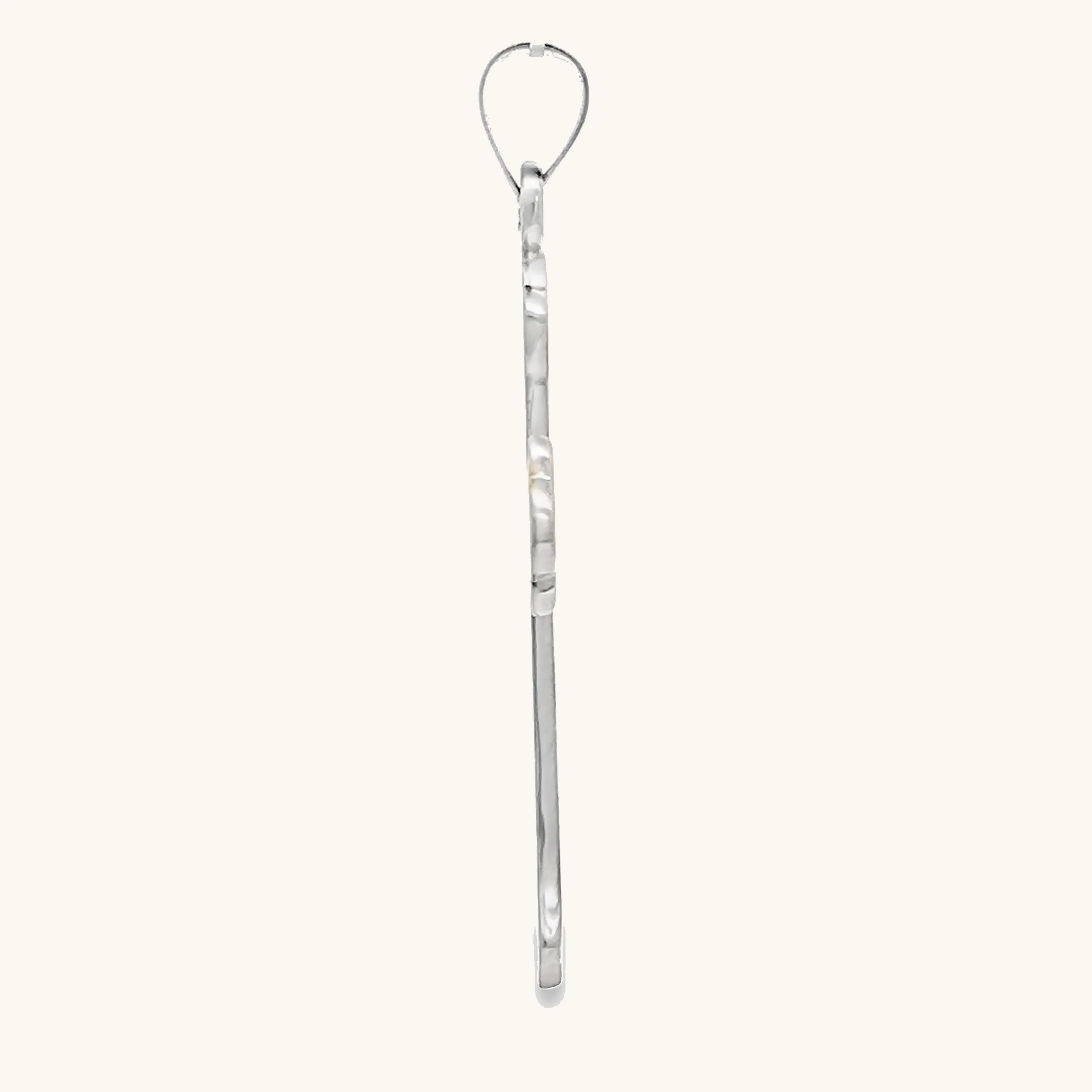 STERLING SILVER DESIGN CROSS PENDANT