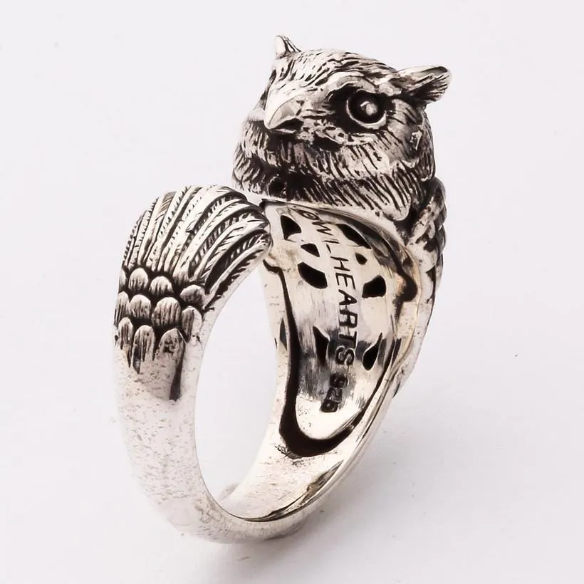 Sterling Silver Owl Ring