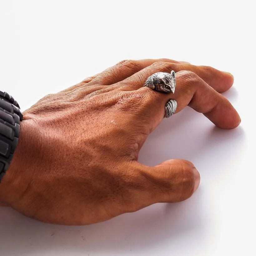 Sterling Silver Owl Ring