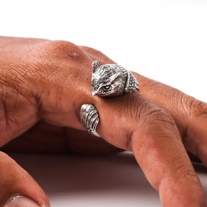 Sterling Silver Owl Ring