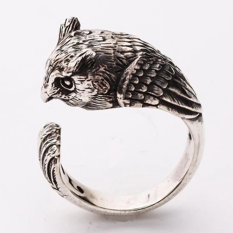 Sterling Silver Owl Ring