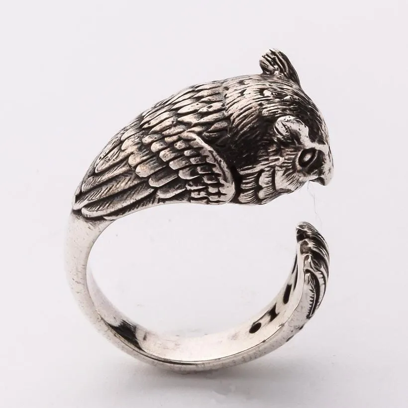 Sterling Silver Owl Ring