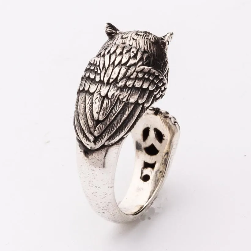 Sterling Silver Owl Ring