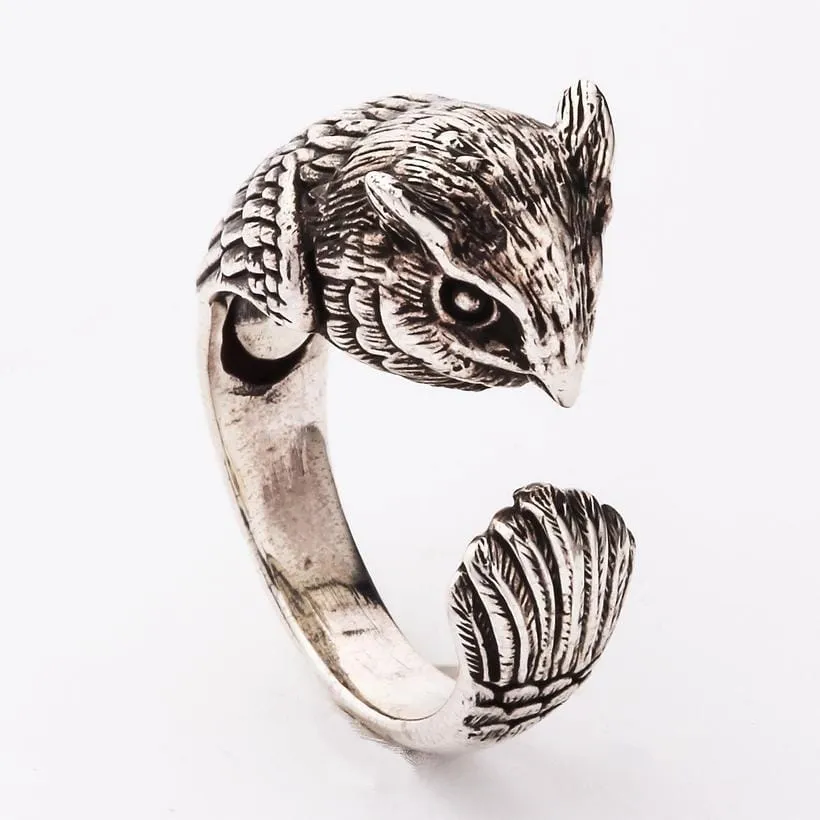 Sterling Silver Owl Ring