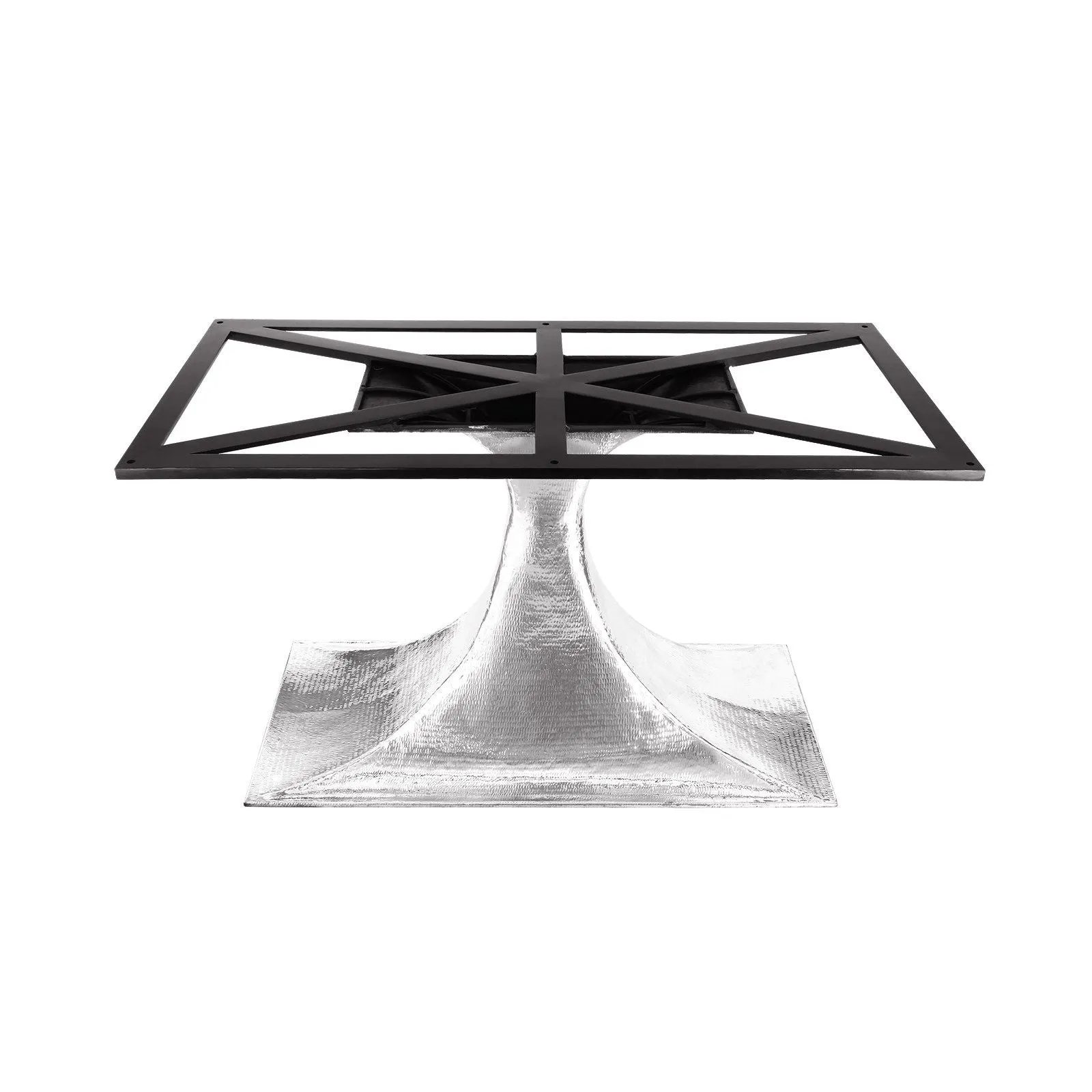 Stockholm Oval Dining Table Base - Nickel - Large