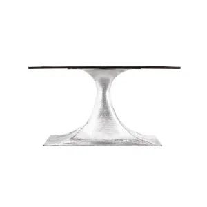 Stockholm Oval Dining Table Base - Nickel - Large
