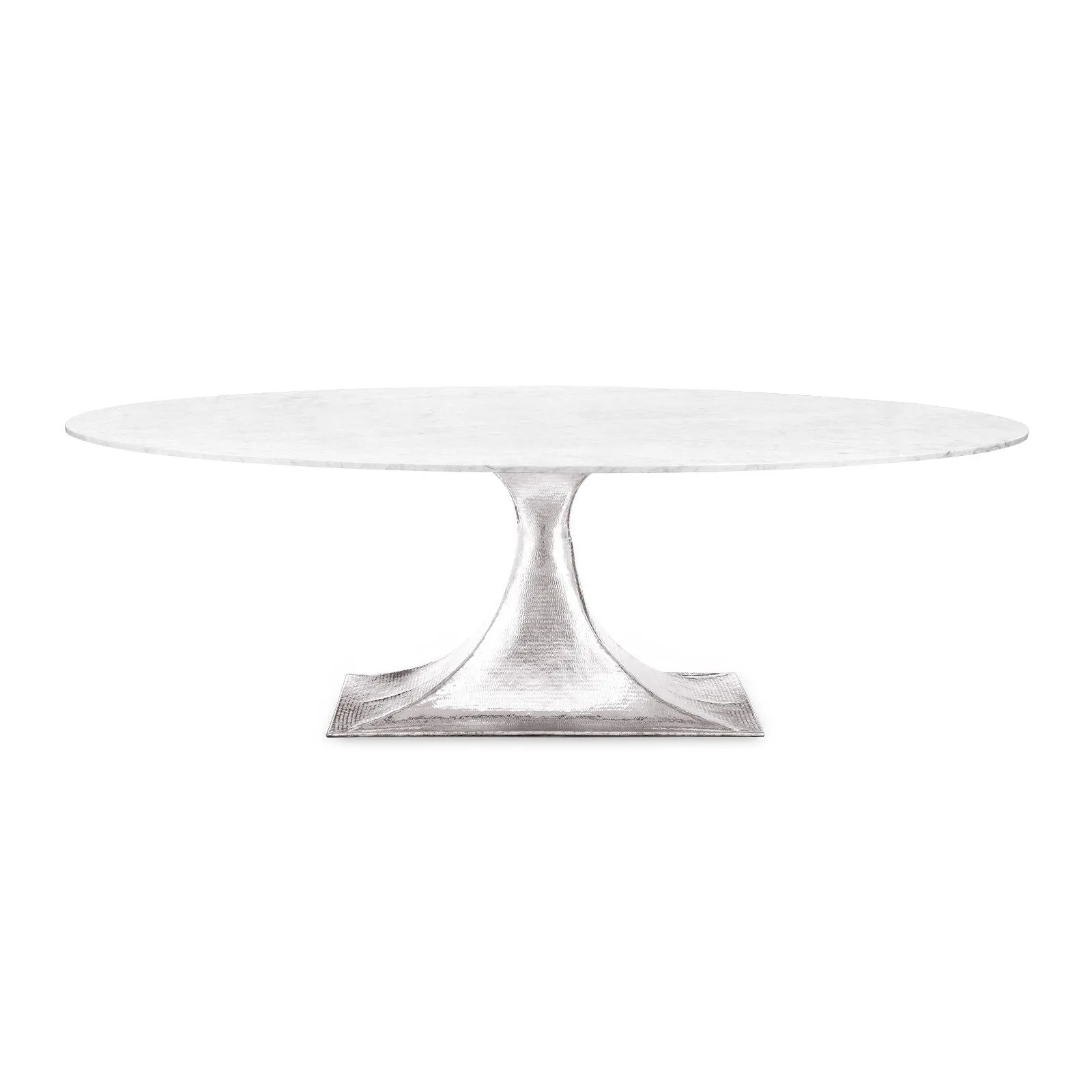 Stockholm Oval Dining Table Base - Nickel - Large