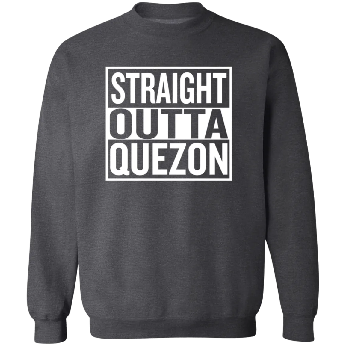 Straight Outta Quezon Unisex Crewneck Pullover Sweatshirt