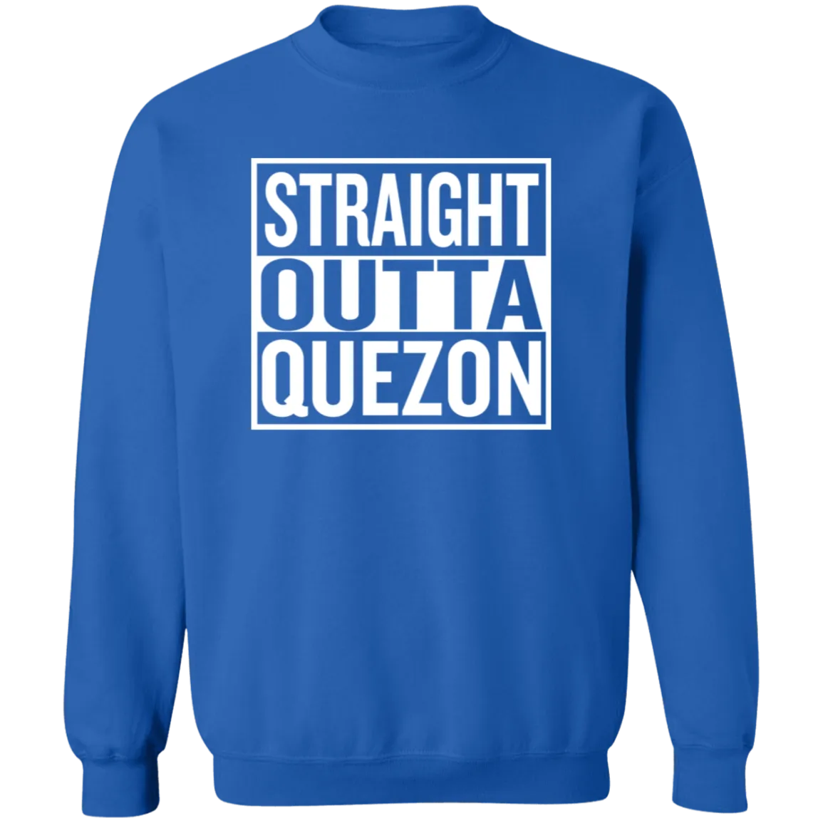 Straight Outta Quezon Unisex Crewneck Pullover Sweatshirt