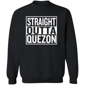 Straight Outta Quezon Unisex Crewneck Pullover Sweatshirt