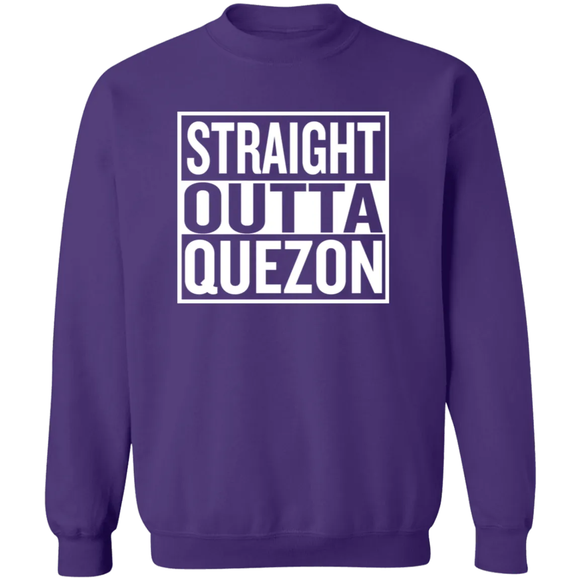 Straight Outta Quezon Unisex Crewneck Pullover Sweatshirt