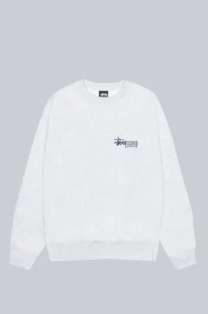 STUSSY SUPERIOR QUALITY CREW ASH HEATHER