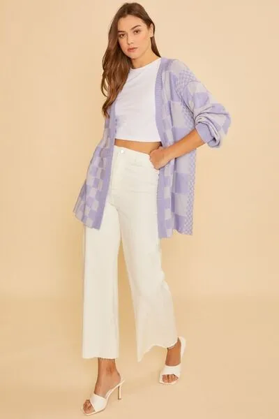Style Check Approved Checkered Cardigan