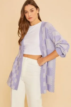 Style Check Approved Checkered Cardigan