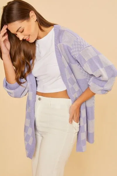 Style Check Approved Checkered Cardigan