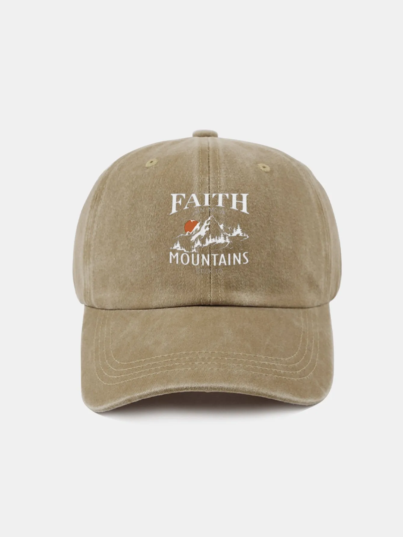 Sunrise Mountain Climbing Pattern Classic Retro Dibasuh Cap Baseball Cap Baseball