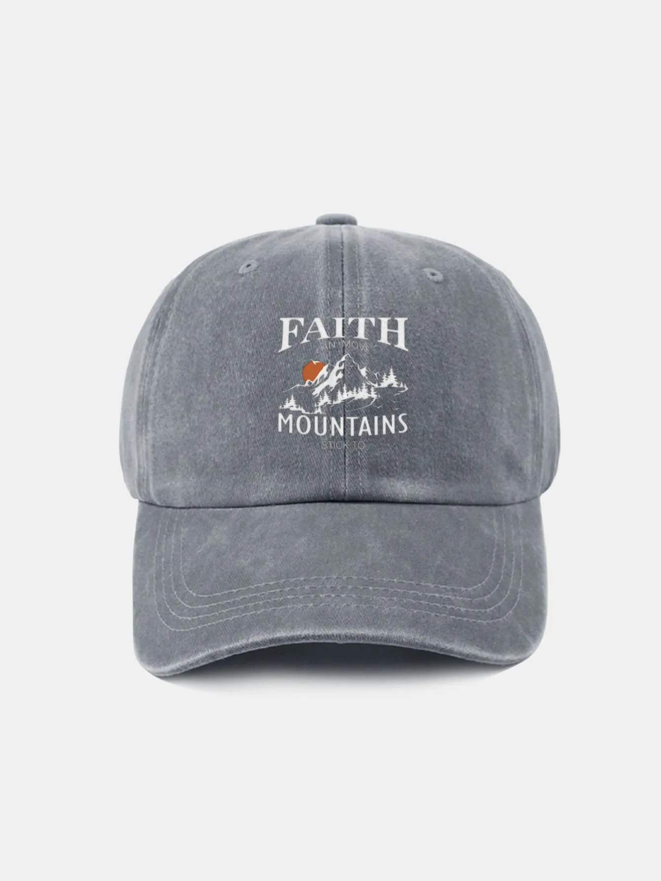 Sunrise Mountain Climbing Pattern Classic Retro Dibasuh Cap Baseball Cap Baseball