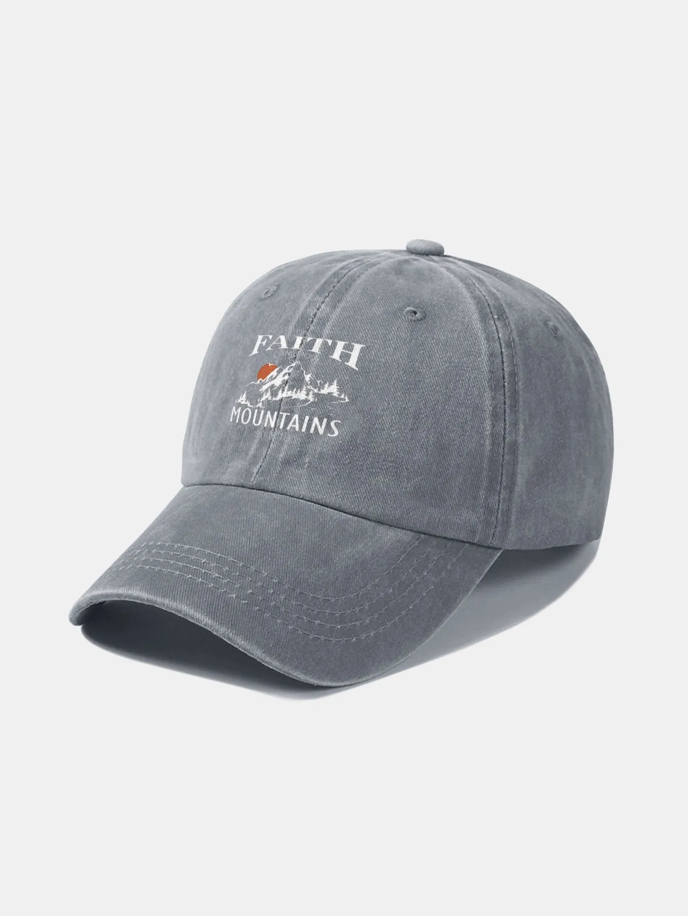 Sunrise Mountain Climbing Pattern Classic Retro Dibasuh Cap Baseball Cap Baseball