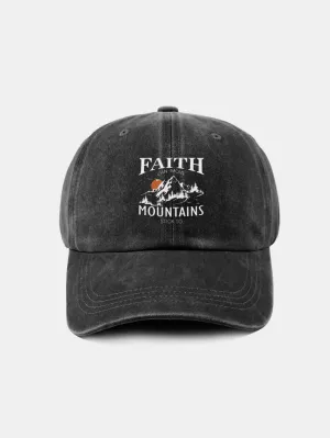 Sunrise Mountain Climbing Pattern Classic Retro Dibasuh Cap Baseball Cap Baseball