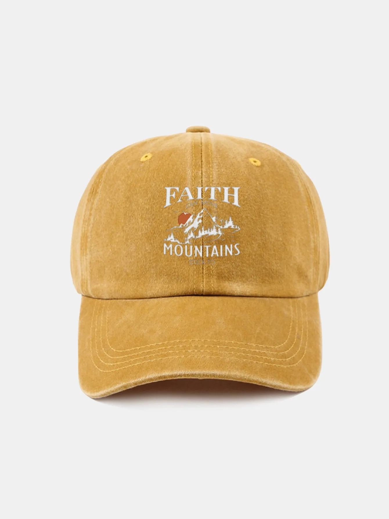 Sunrise Mountain Climbing Pattern Classic Retro Dibasuh Cap Baseball Cap Baseball