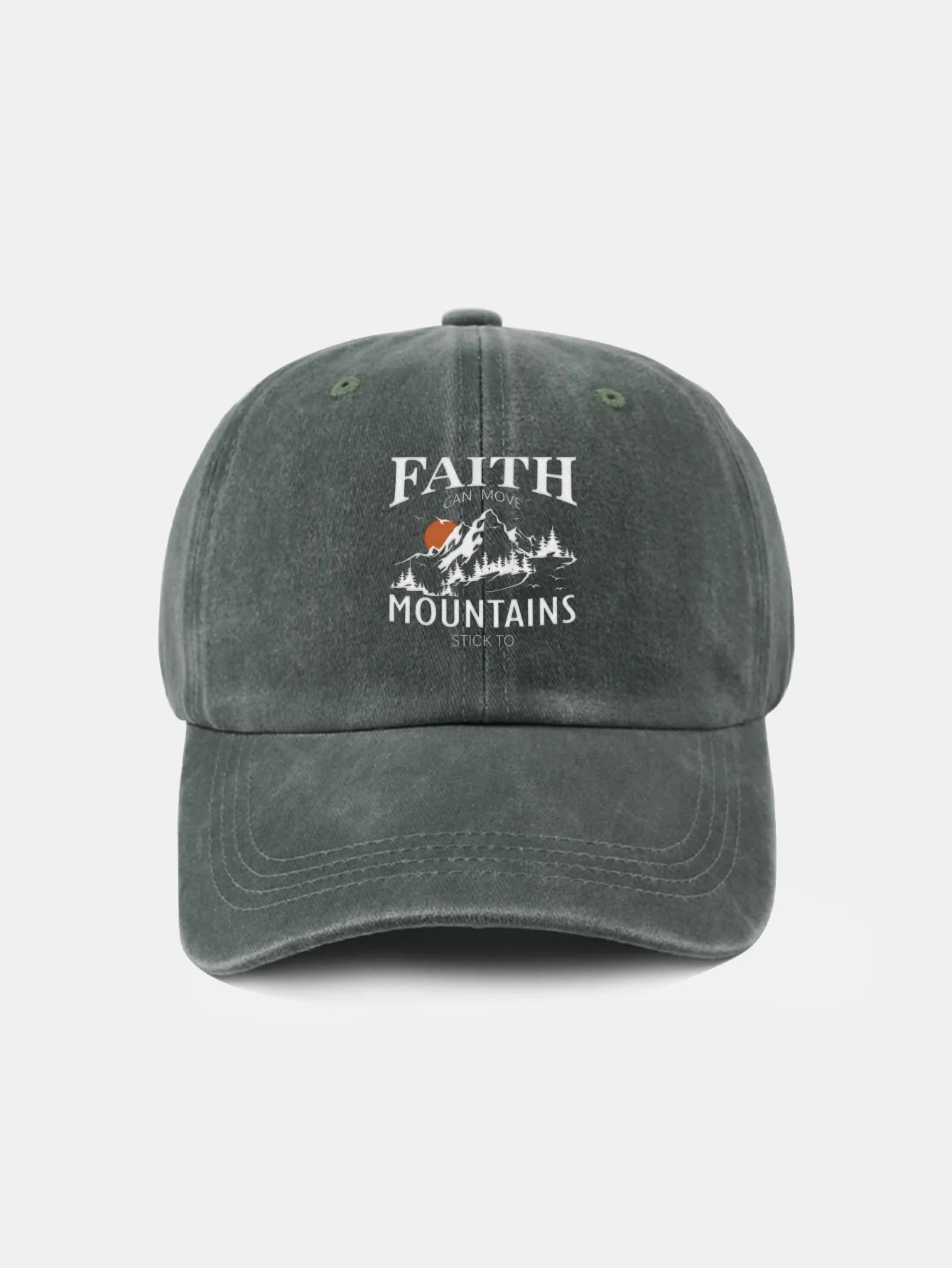 Sunrise Mountain Climbing Pattern Classic Retro Dibasuh Cap Baseball Cap Baseball