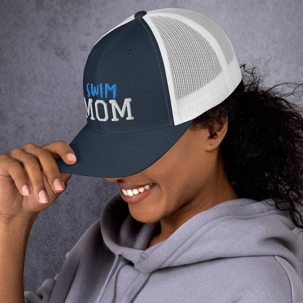 Swim Mom Retro Trucker Cap