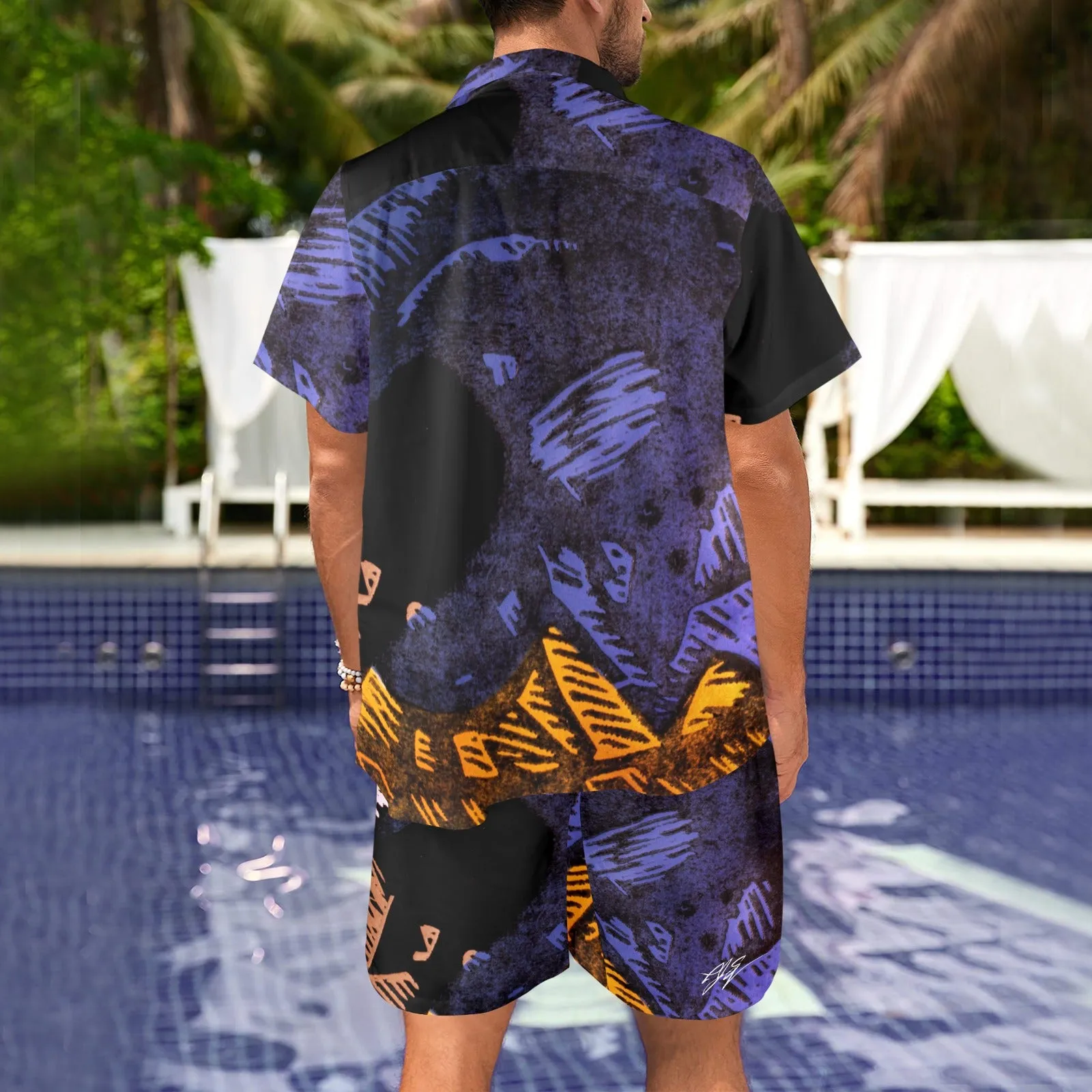 Sympathetic Magic: Veils Men's Shirt and Shorts Outfit with Pocket
