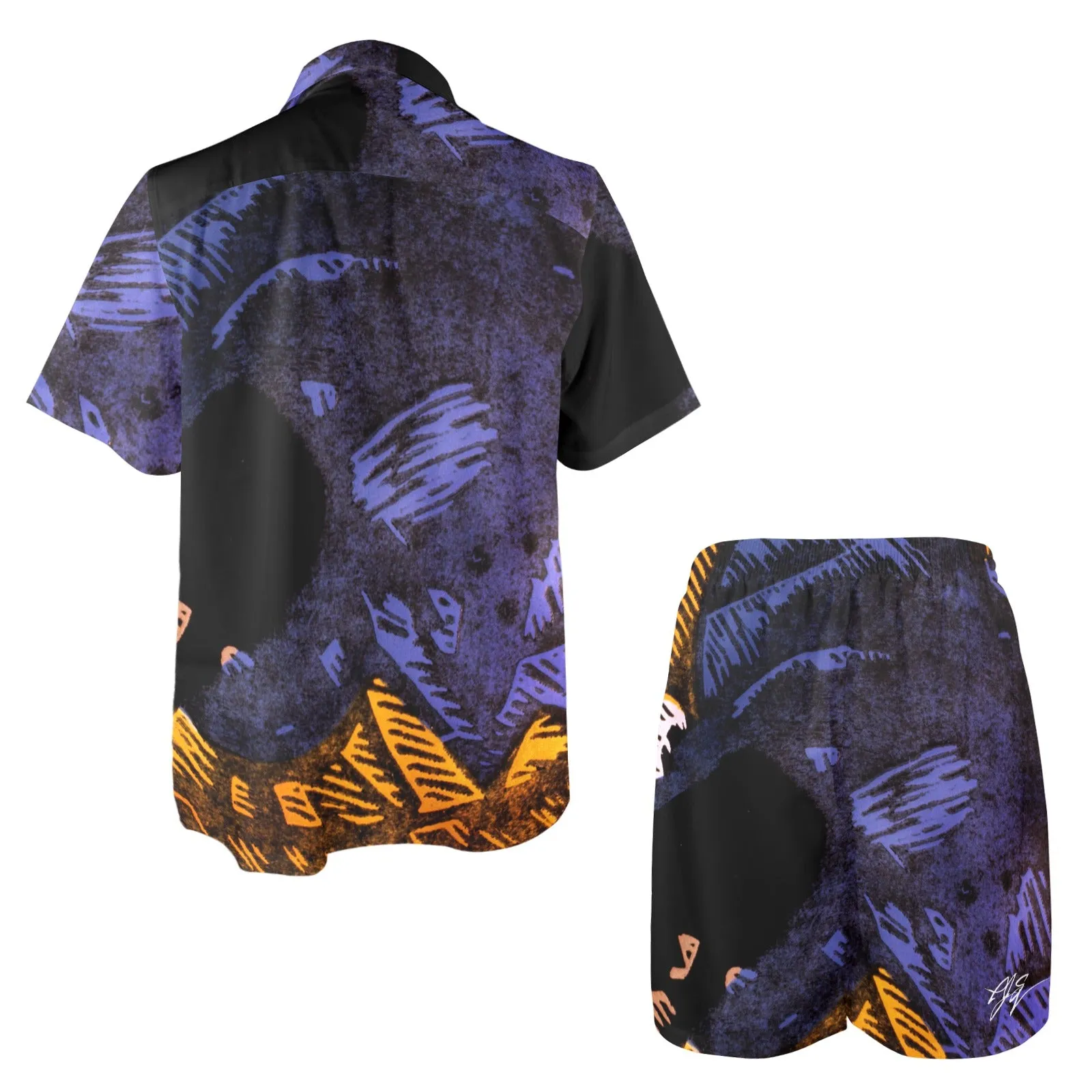 Sympathetic Magic: Veils Men's Shirt and Shorts Outfit with Pocket