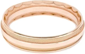 Tacori Men's Wedding Band With Crescent Design 5.0mm