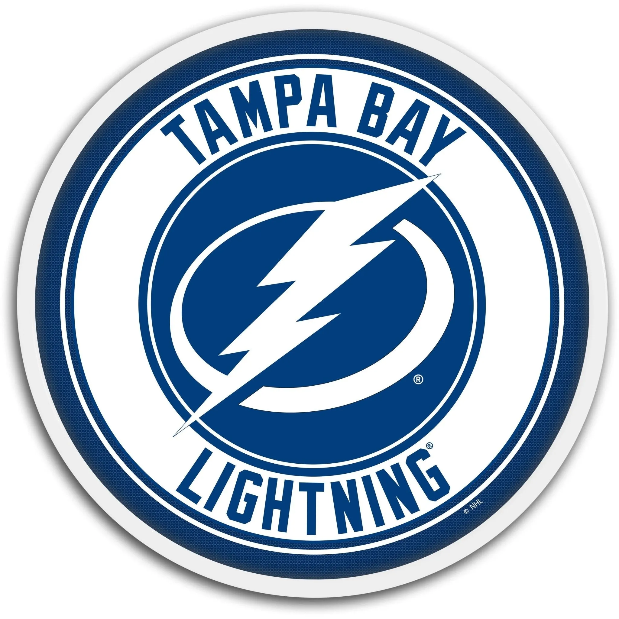 Tampa Bay Lightning: Modern Disc Wall Sign