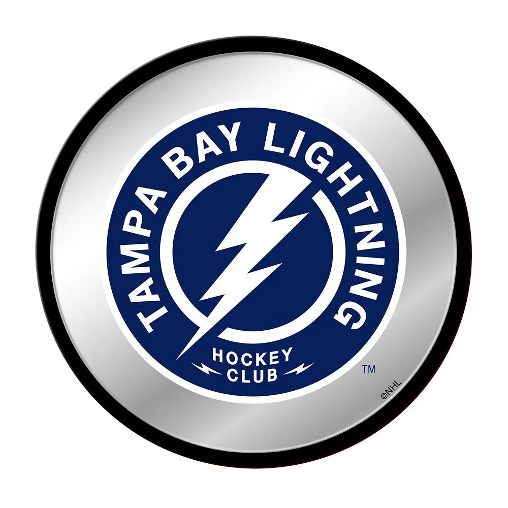 Tampa Bay Lightning: Secondary Logo - Modern Disc Mirrored Wall Sign