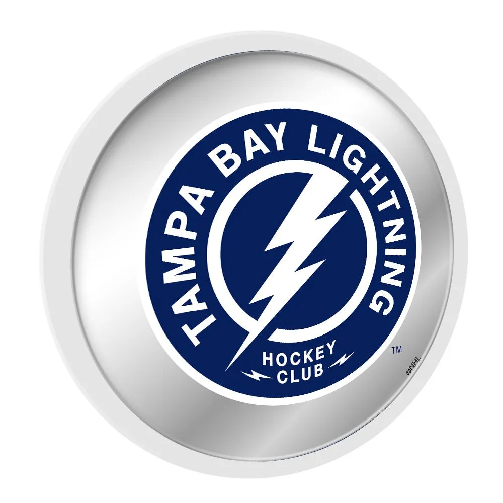Tampa Bay Lightning: Secondary Logo - Modern Disc Mirrored Wall Sign