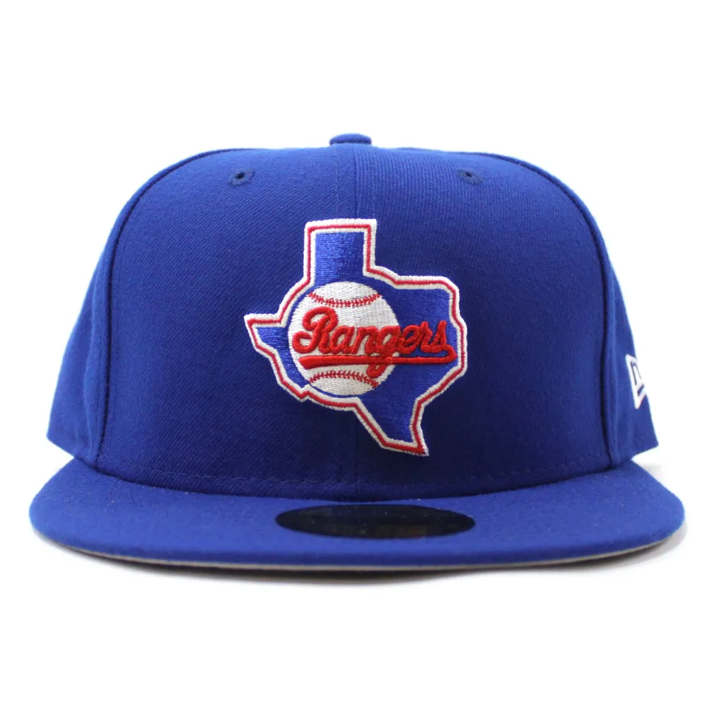 Texas Rangers 1984 New Era 59Fifty Fitted Hat (Blue Gray Under Brim)
