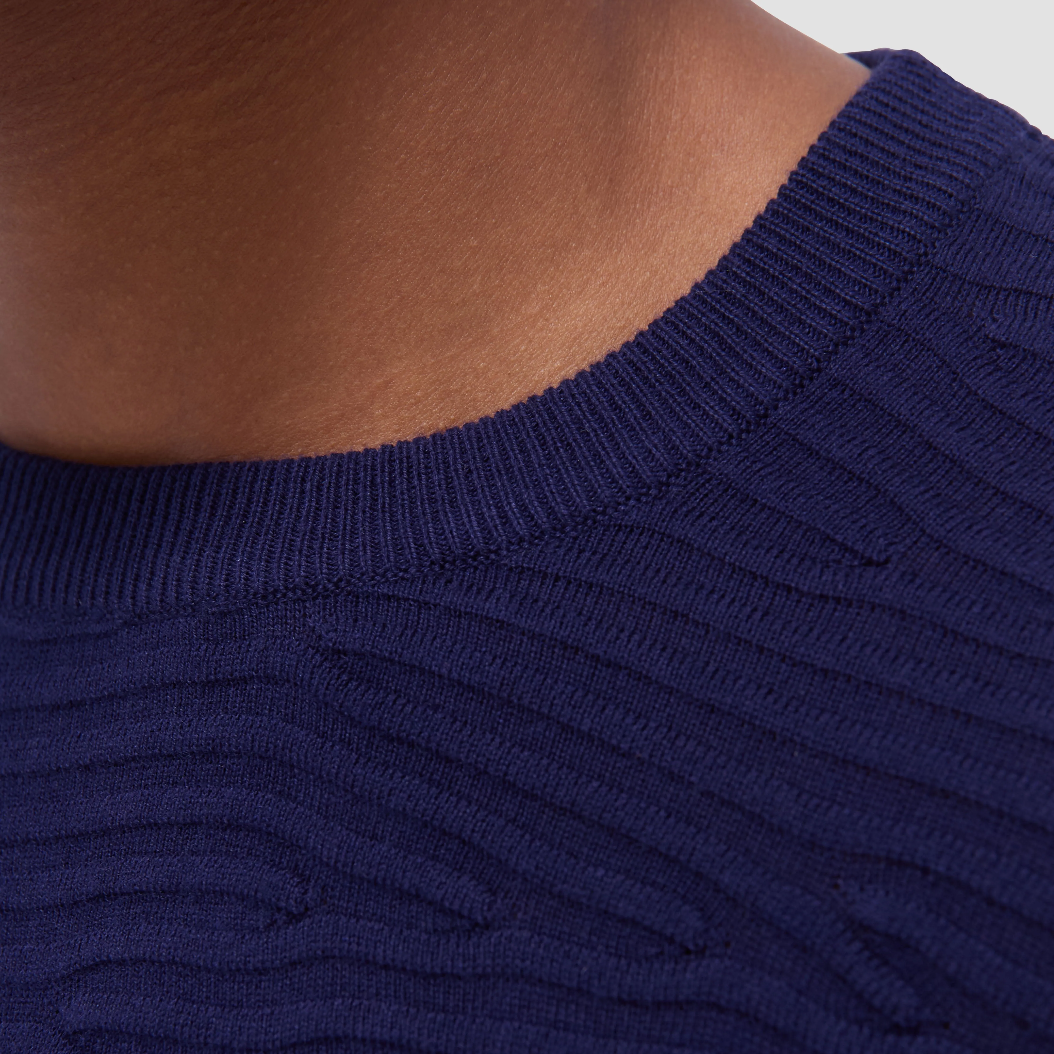 Texture Stitch Crew Neck Sweater