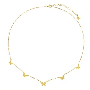 The Adina Eden Five Butterfly Necklace