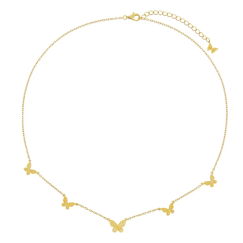 The Adina Eden Five Butterfly Necklace