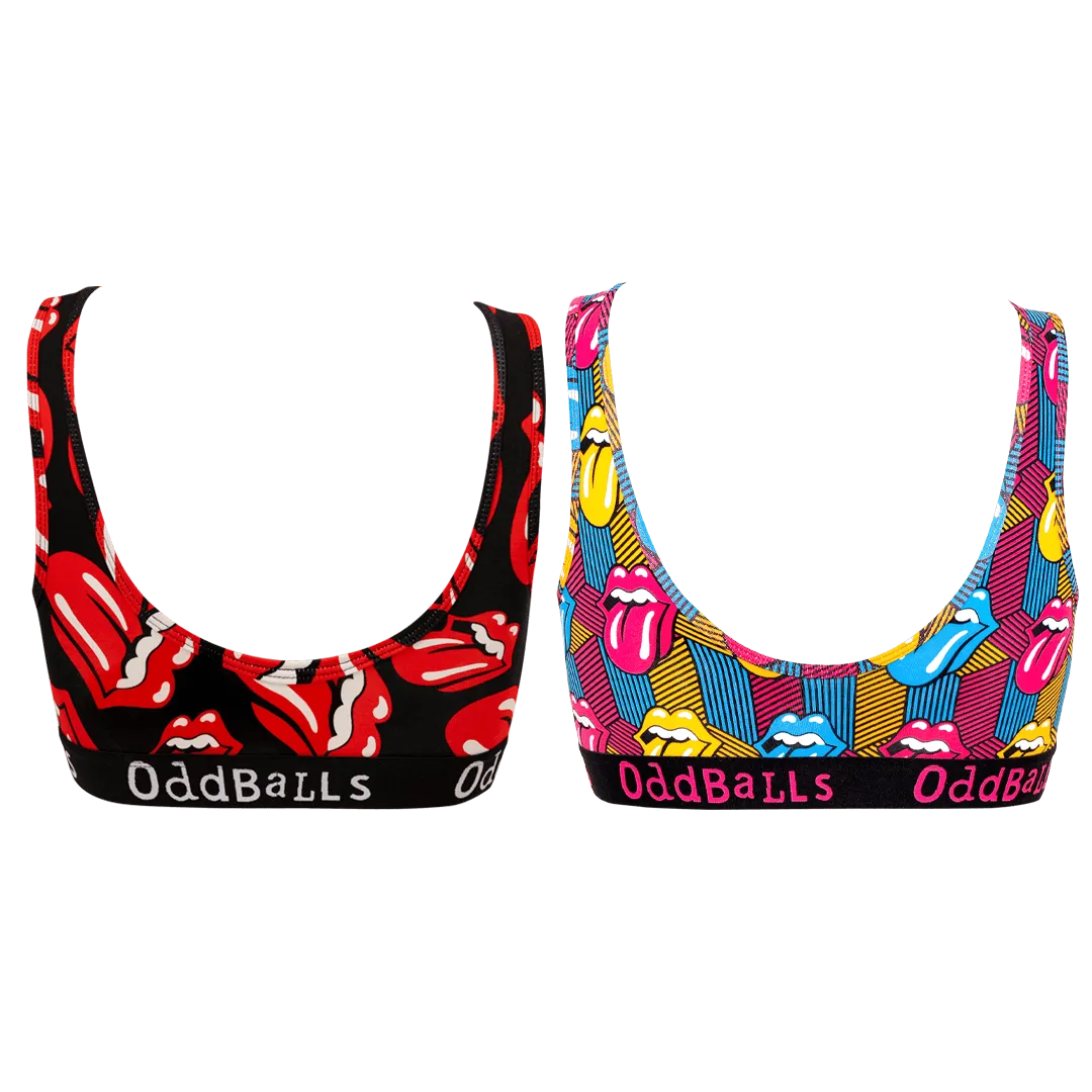 The Rolling Stones - Ladies Bralette 2 Pack Bundle