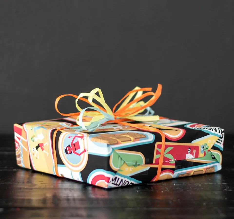 Tiki Hauntwaii Gift Wrap - Black (1 Sheet)