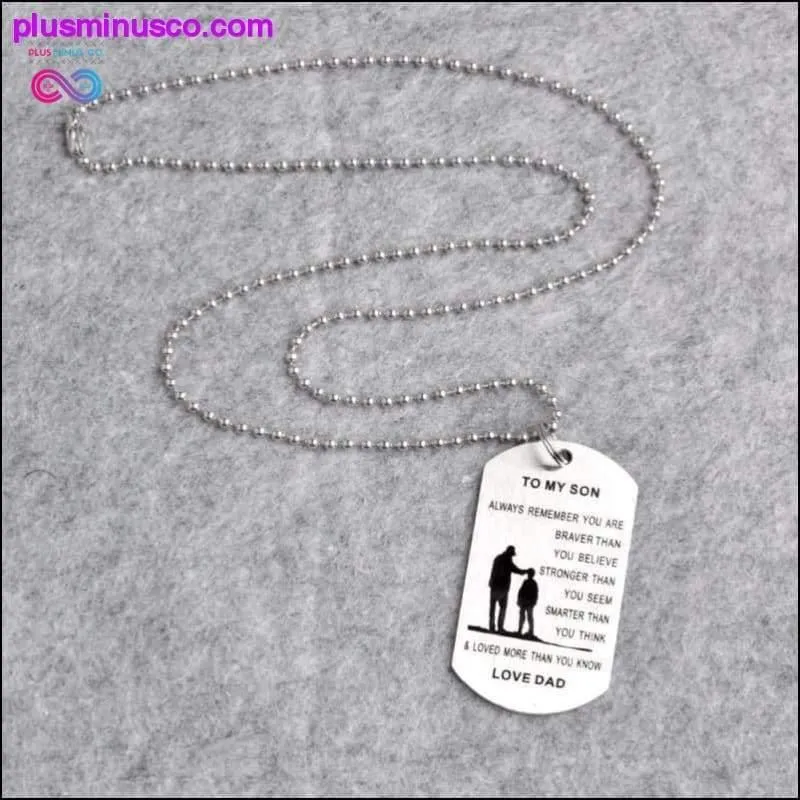 To My Son/Daughter-LOVE DAD/MOM Jewelry