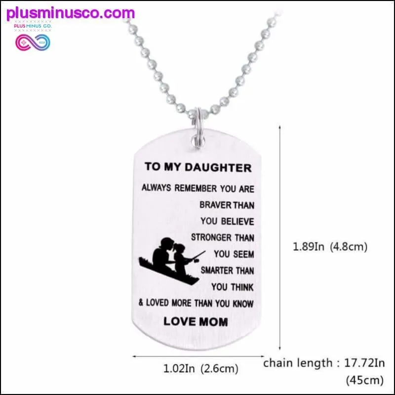 To My Son/Daughter-LOVE DAD/MOM Jewelry