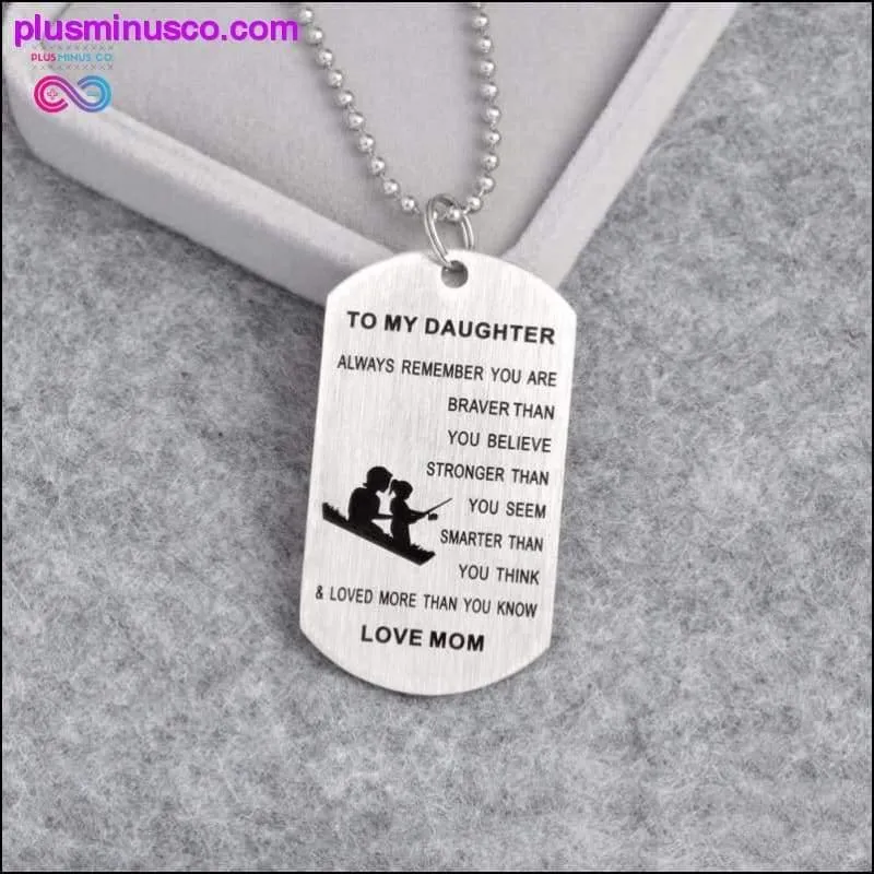 To My Son/Daughter-LOVE DAD/MOM Jewelry